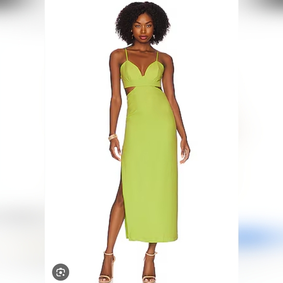 Bardot NWTs Cut Out Slit Midi Dress - Picture 6 of 10